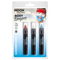 Red-White-Blue - Front - Moon Creations Logo Body Crayons