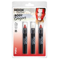 Red-White - Front - Moon Creations Logo Body Crayons