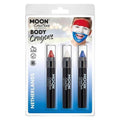 Red-White-Dark Blue - Back - Moon Creations Logo Body Crayons