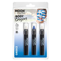 White-Blue - Back - Moon Creations Logo Body Crayons