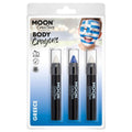 White-Blue - Front - Moon Creations Logo Body Crayons