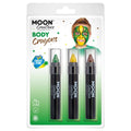 Green-Yellow-Brown - Front - Moon Creations Logo Body Crayons