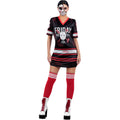 Black-Red-White - Back - Smiffys Womens-Ladies Friday The 13th Costume Dress