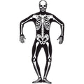 Black-White - Front - Smiffys Unisex Adult Skeleton Costume Skinsuit