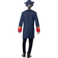Blue-Gold - Back - Smiffys Mens Pirate Commander Costume Set