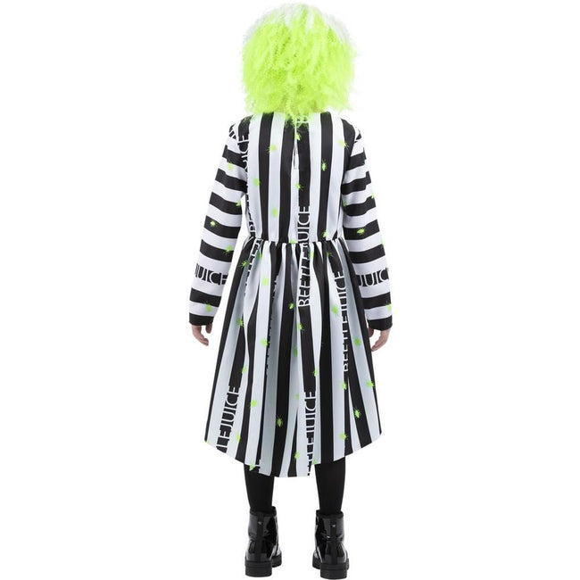 Black-White - Back - Beetlejuice Girls Costume Dress