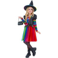 Multicoloured - Front - Smiffys Rainbow Witch Costume