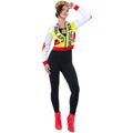 Yellow-Red-White - Back - Smiffys Womens-Ladies 90s Push It Costume Set