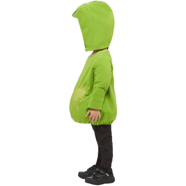 Green - Side - Ghostbusters Childrens-Kids Slimer Costume