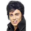 Black - Front - Elvis Lightweight Wig