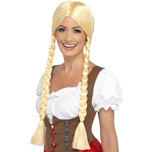 Blonde - Front - Smiffys Womens-Ladies Bavarian Beauty Wig