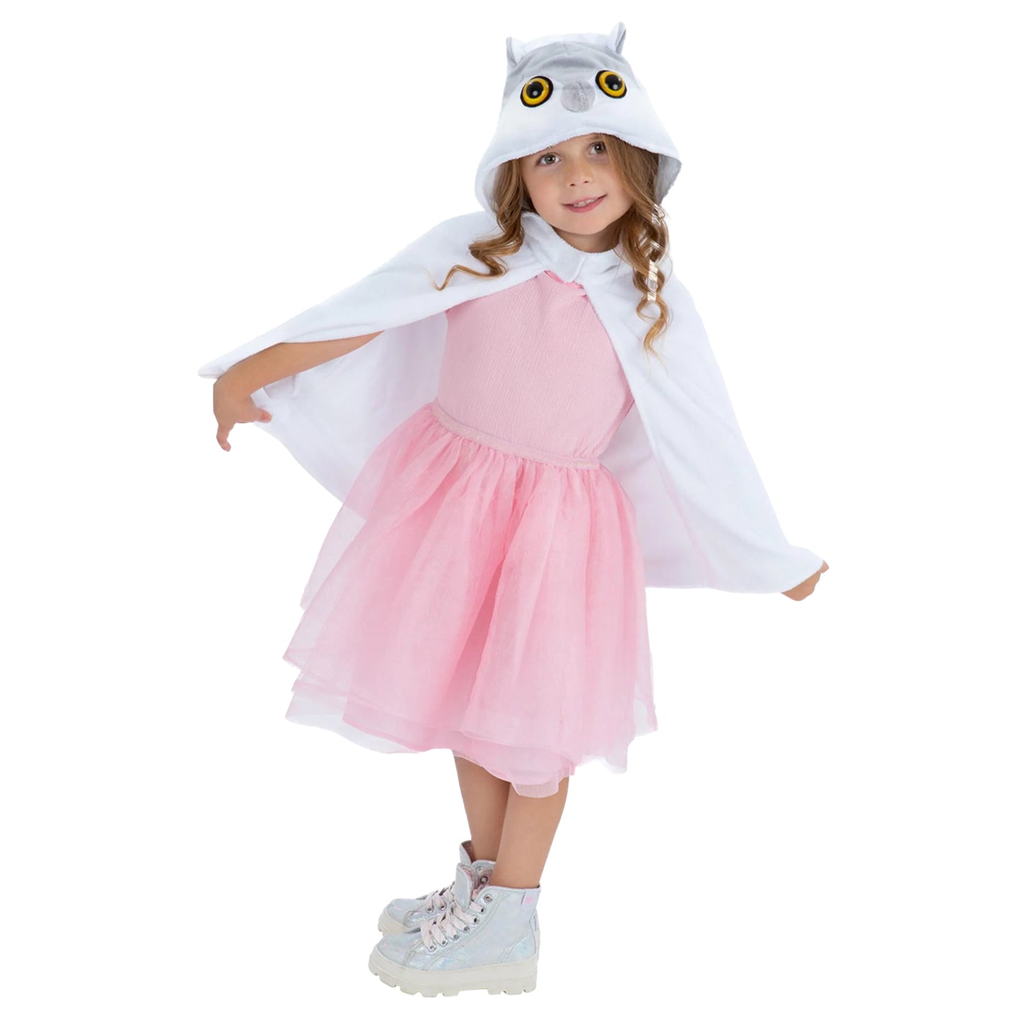 White - Back - Smiffys Childrens-Kids Baby Owl Plush Costume Cape