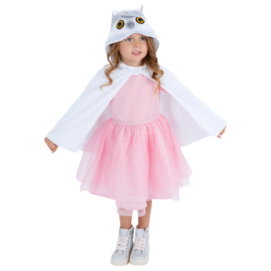 White - Front - Smiffys Childrens-Kids Baby Owl Plush Costume Cape
