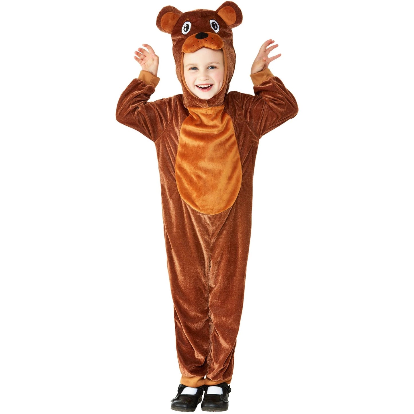 Brown - Lifestyle - Smiffys Toddler Bear Bodysuit
