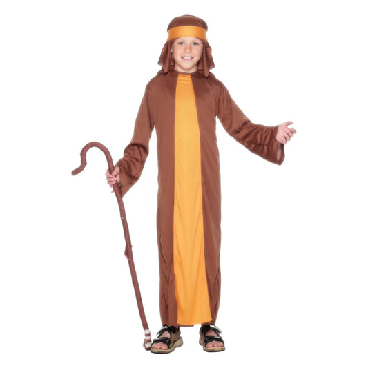 Brown - Front - Smiffys Childrens-Kids Shepherd Costume Set