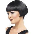 Black - Back - Smiffys 20s Flapper Bob Wig