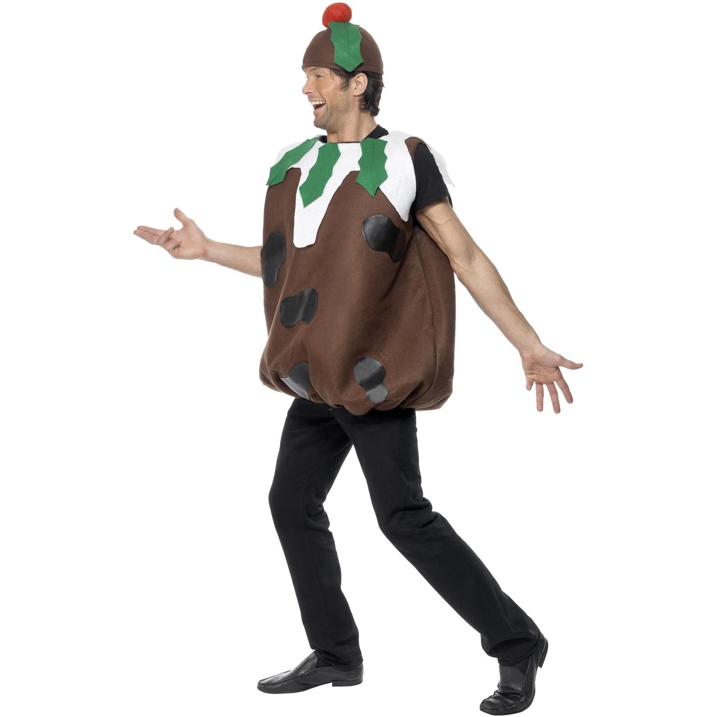 Brown - Lifestyle - Smiffys Mens Christmas Pudding Costume