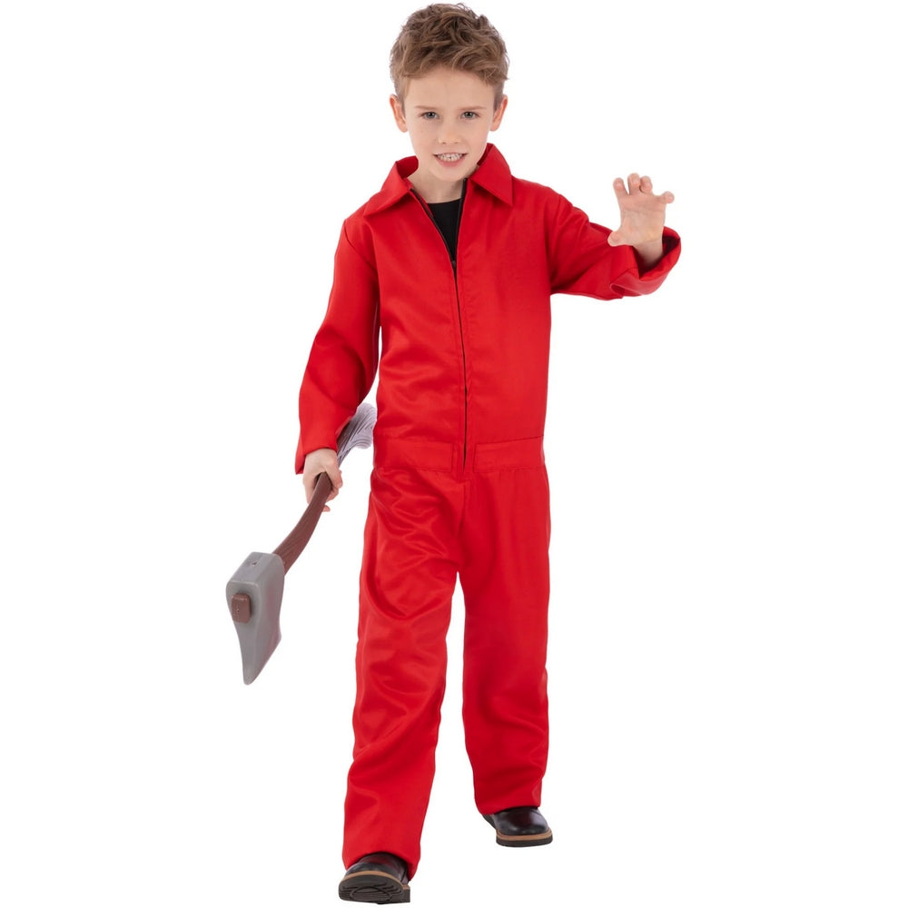Red - Back - Smiffys Costume Boiler Suit