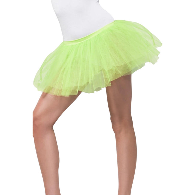 Neon Green - Front - Smiffys Tutu Skirt