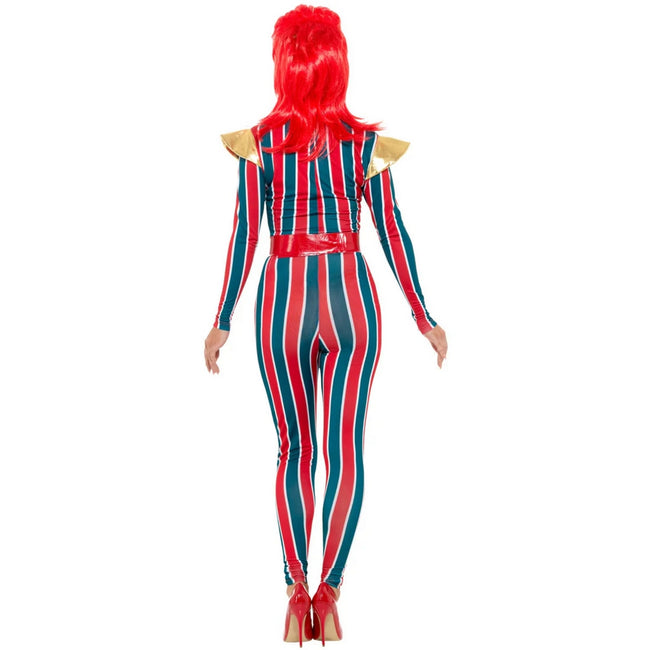Multicoloured - Back - Smiffys Womens-Ladies Miss Space Superstar Costume Set