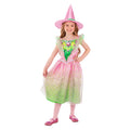 Pink-Green - Back - Smiffys Childrens-Kids Good Witch Costume