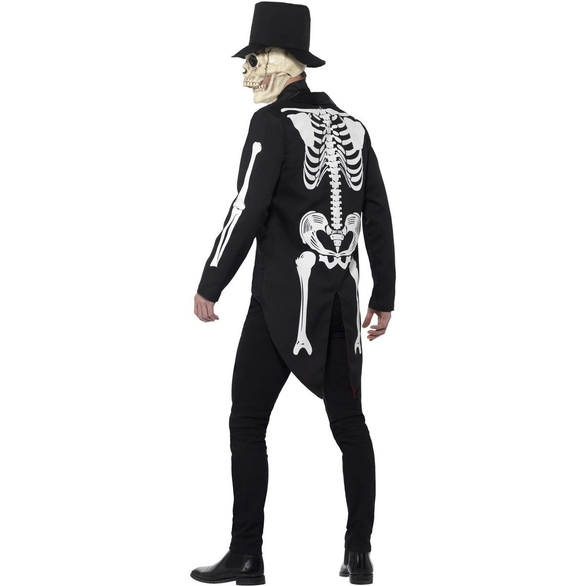 Black - Side - Smiffys Mens Seor Skeleton Day Of The Dead Costume