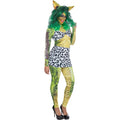 Green - Back - Smiffys Womens-Ladies Gremlins 2 Greta Costume