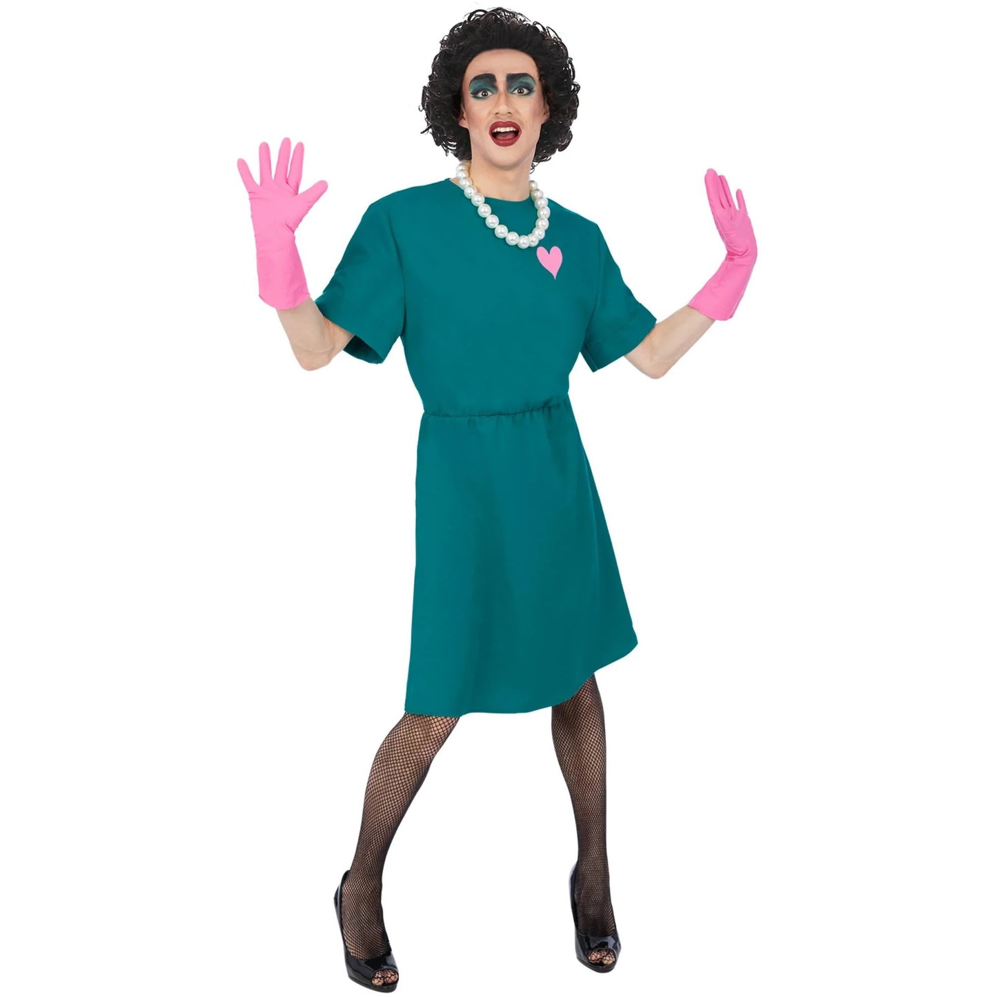 Green-Pink-White - Lifestyle - The Rocky Horror Picture Show Unisex Adult Frank-N-Furter Surgeon Costume Set