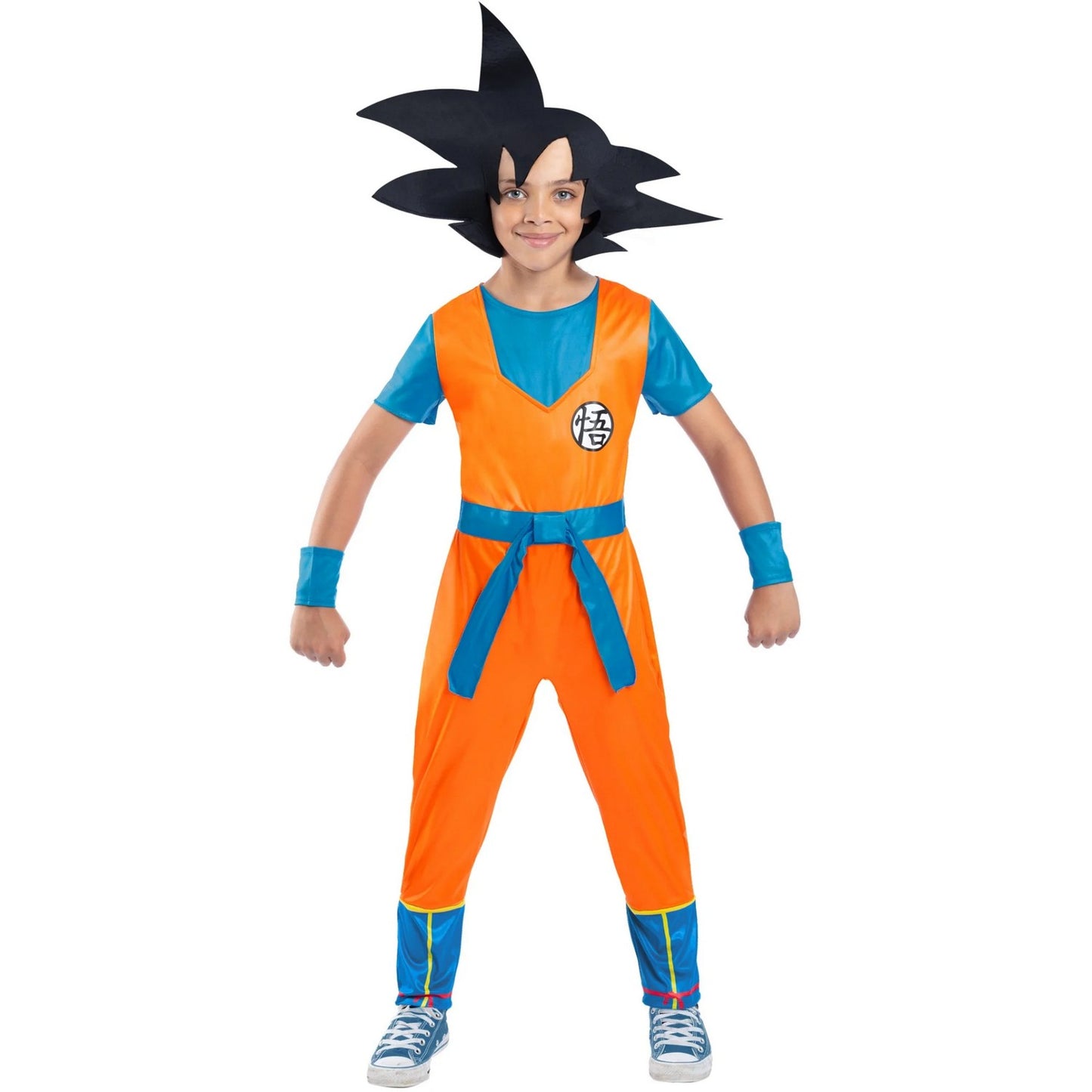 Orange-Blue-Black - Side - Dragon Ball Z Childrens-Kids Goku Costume Set