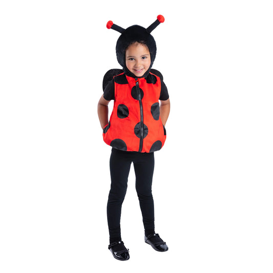 Red-Black - Front - Smiffys Childrens-Kids Ladybird Costume