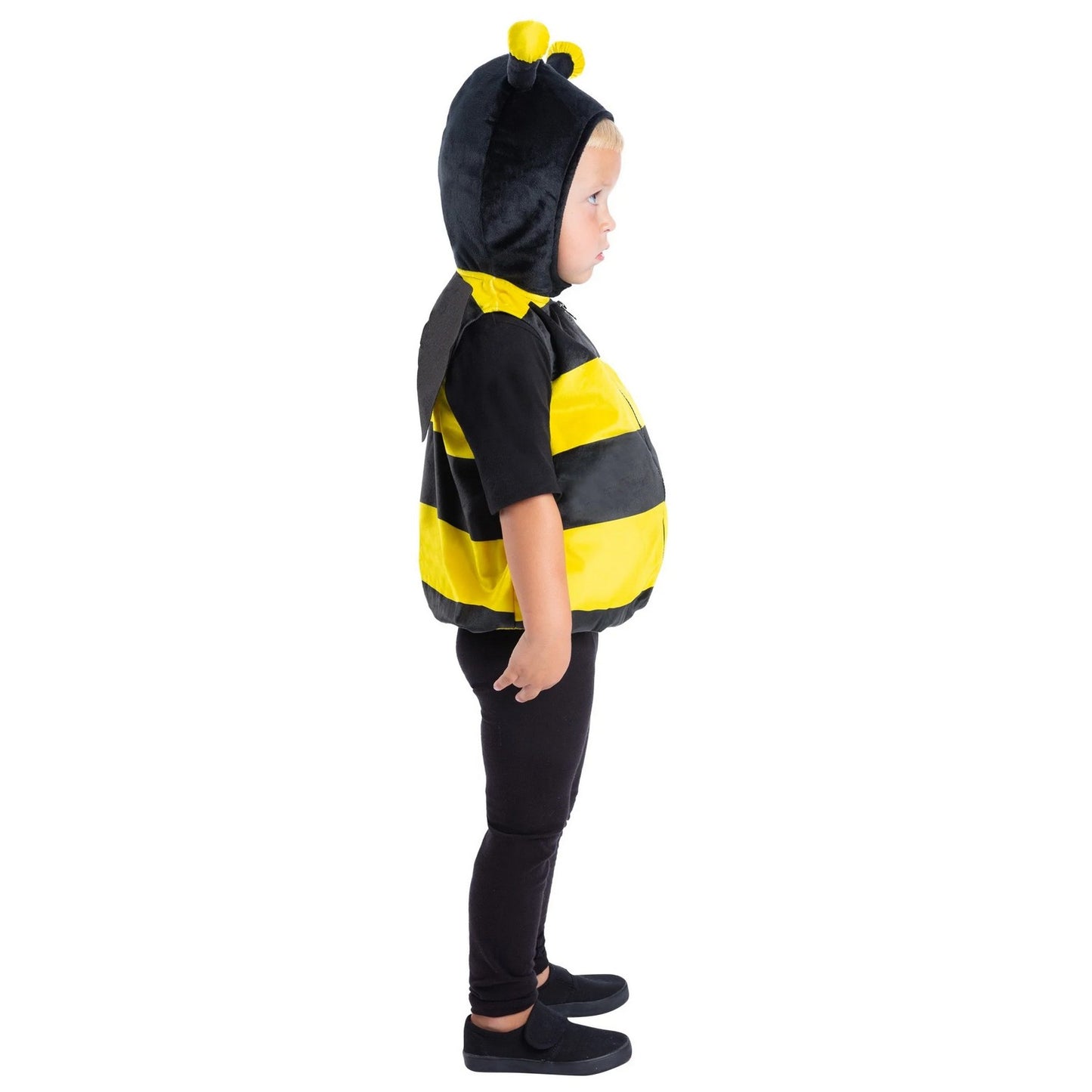 Yellow-Black - Side - Smiffys Childrens-Kids Bumblebee Costume