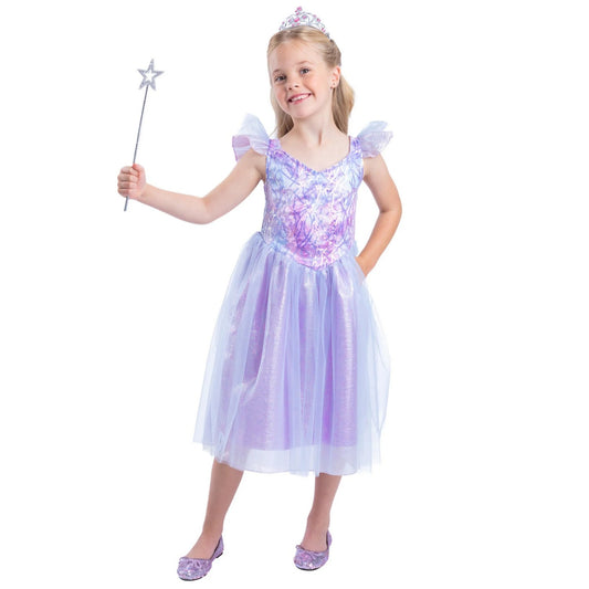 Iridescent - Front - Smiffys Girls Fairy Princess Costume Set