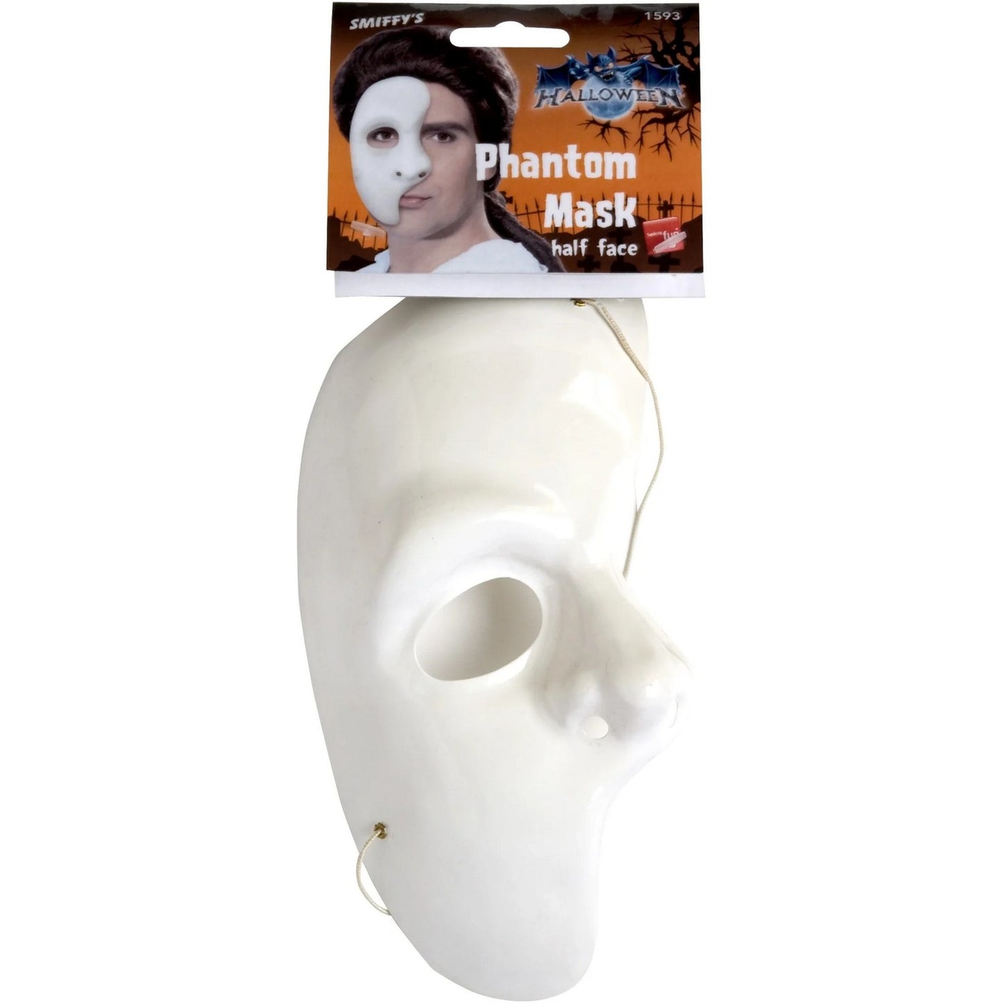 White - Back - Smiffys Phantom 1-2 Mask