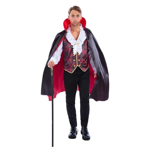 Red-Black-White - Front - Smiffys Mens Vampire Costume