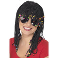 Black - Back - Smiffys Unisex Adult Braided Wig