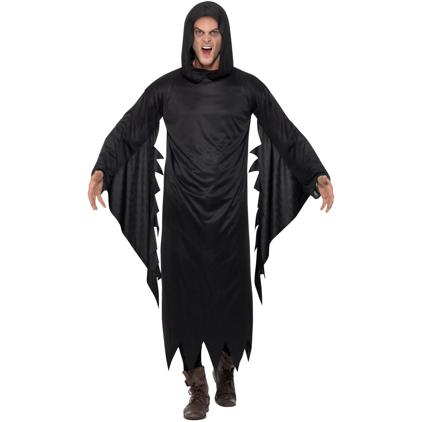 Black - Side - Smiffys Unisex Adult Screamer Costume