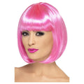 Pink - Front - Smiffys Womens-Ladies Partyrama Wig