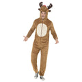 Brown - Front - Smiffys Unisex Adult Reindeer Christmas Costume
