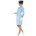 Blue - Back - Smiffys Womens-Ladies Air Hostess Costume Set