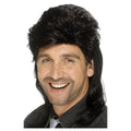 Black - Front - Smiffys Mens Mullet Wig