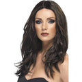 Dark Brown - Back - Smiffys Womens-Ladies Superstar Wig