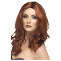 Auburn - Front - Smiffys Womens-Ladies Superstar Wig