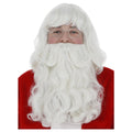 White - Front - Smiffys Mens Santa Claus Christmas Beard & Wig Set