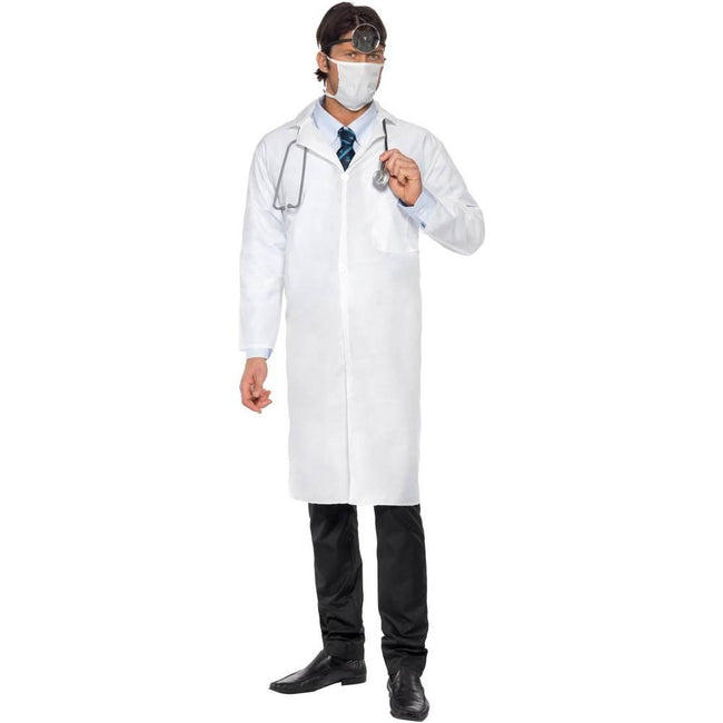 White - Back - Smiffys Unisex Adult Doctor Costume