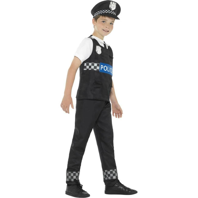 White - Lifestyle - Smiffys Childrens-Kids Cop Costume Set