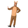 Brown - Front - Smiffys Unisex Adult Reindeer Christmas Costume