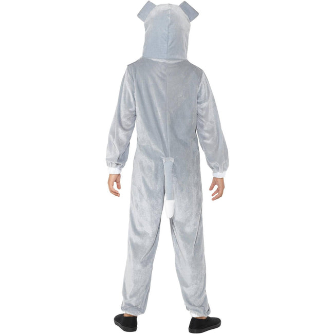 Grey-White - Side - Smiffys Childrens-Kids Dog Costume