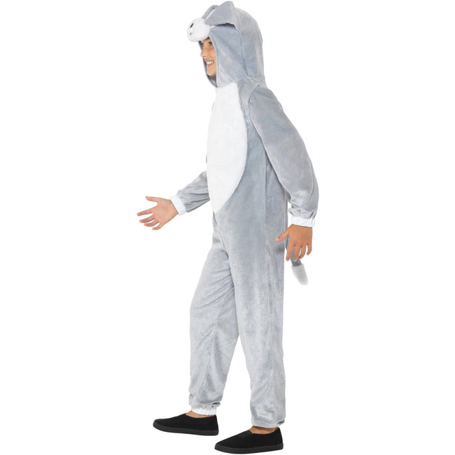 Grey-White - Lifestyle - Smiffys Childrens-Kids Dog Costume
