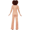 Orange - Side - Smiffys Womens-Ladies Authentic 70s Chic Costume