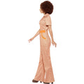 Orange - Lifestyle - Smiffys Womens-Ladies Authentic 70s Chic Costume